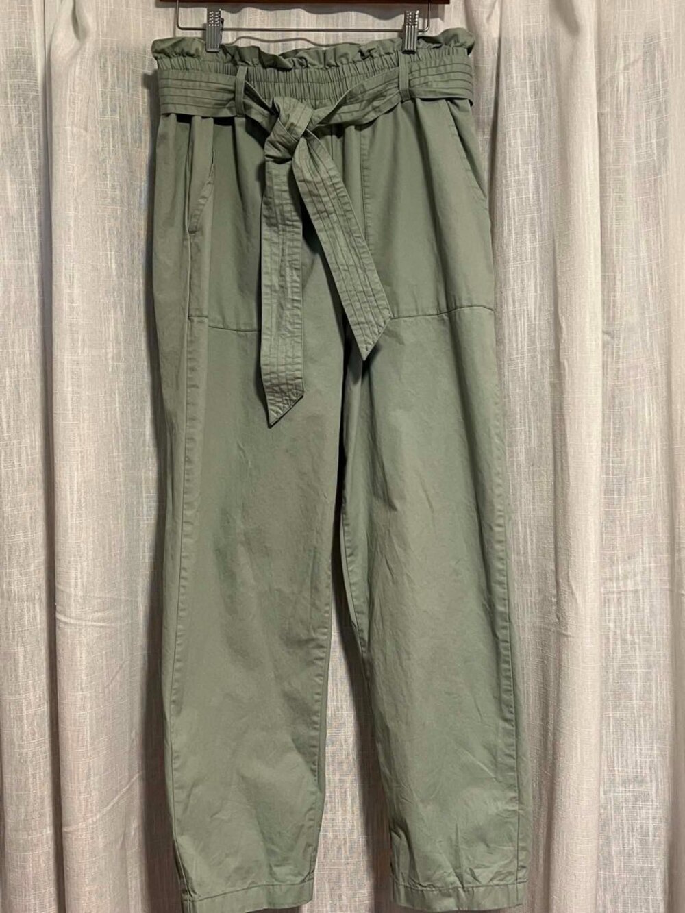 Steve Madden BB Dakota "Love Your Work" Paperbag Waist Pants Sage/Olive